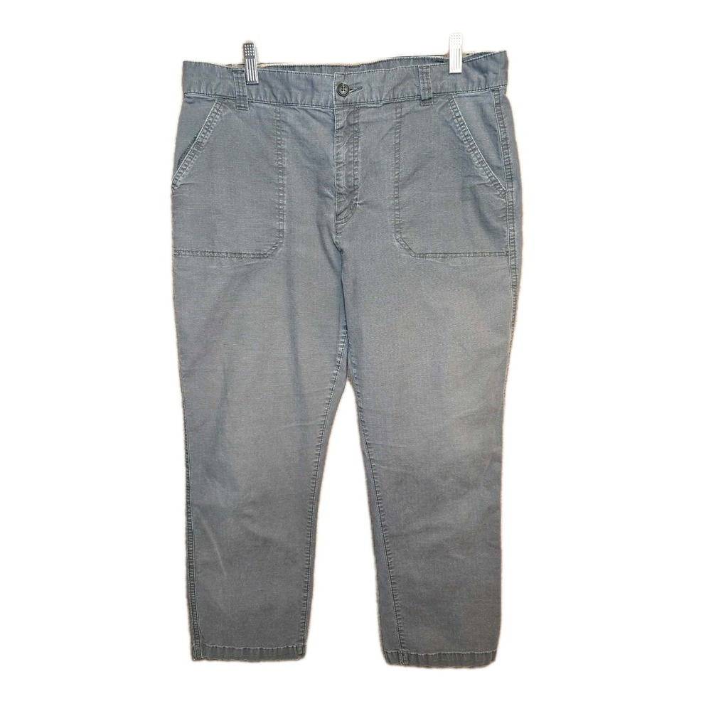 Eddie Bauer Gray Utility Pants Women's US 14 EUC Casual‎ Outdoor Minimalist